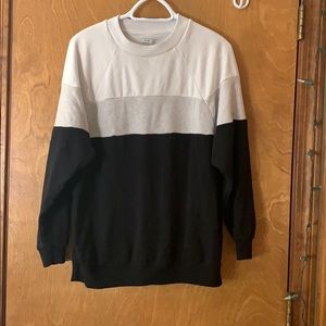 american eagle color block crewneck